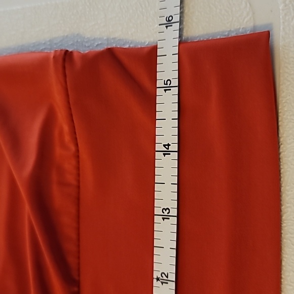 Halter top w ties orange banded hem embellished neckline vintage bohemian - Picture 10 of 12